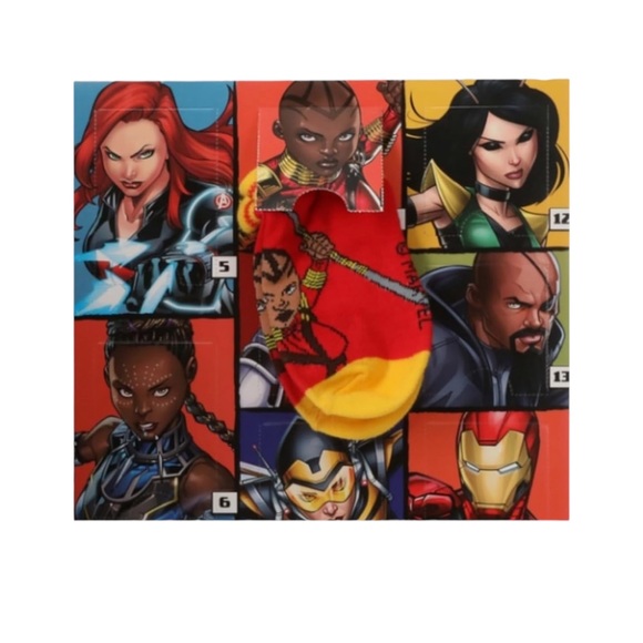 BNIB Marvel Kids 15 days of socks - Picture 4 of 5